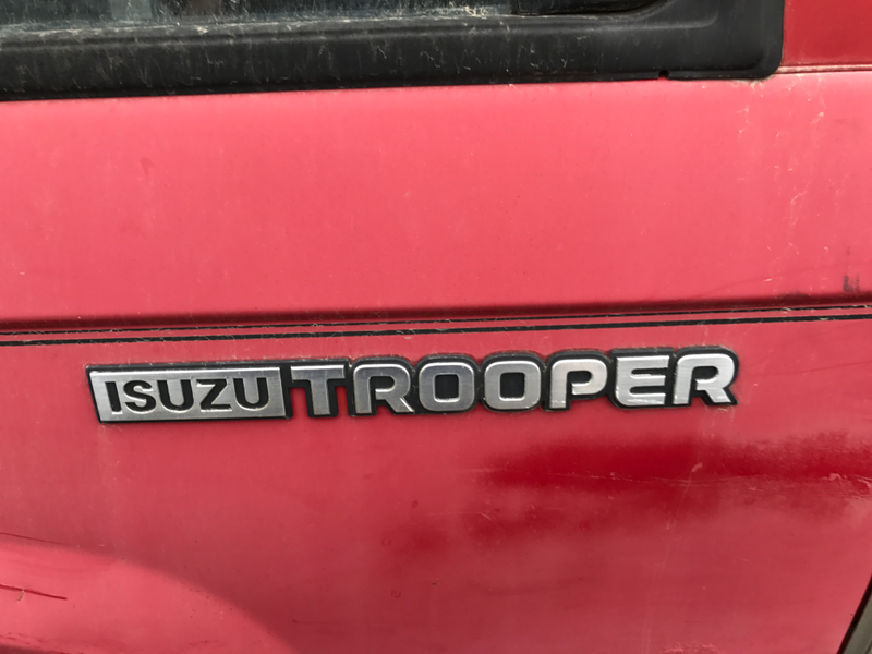 And finally, a very clean Isuzu Trooper. Why was this even here? Looked fine inside and out.